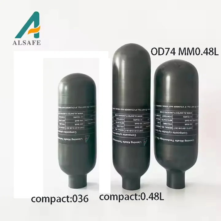 Фото Матовая колба 0,36 л 300 атм короткая для Леший 2 (ALSAFE) в интернет-магазине Nickhunter